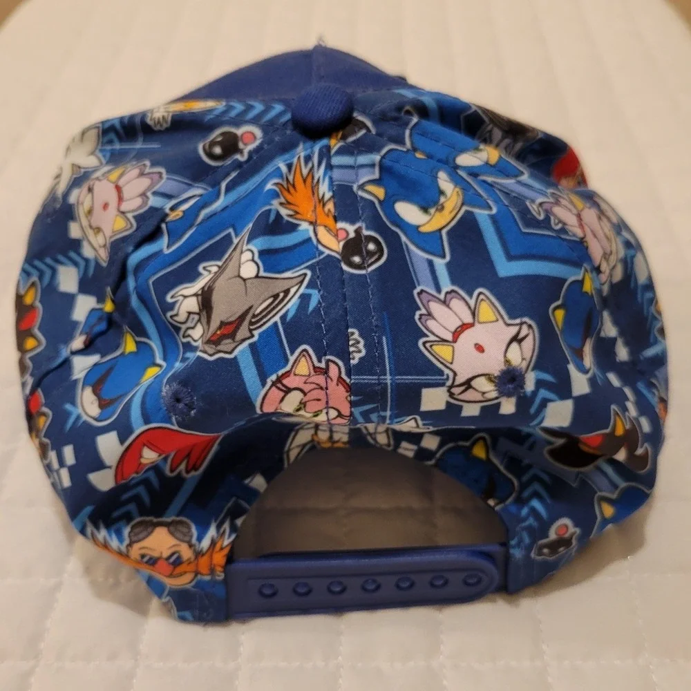 Sega Sonic the Hedgehog Baseball Hat Tails Knuckles Amy Rose Shadow Blaze Silver